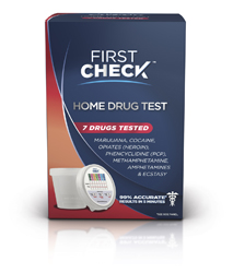 First Check Home Drug Test Marijuana,Cocaine, Opiates, Phencyclidine, Methamphetamine, Amphetamine & Ectasy
